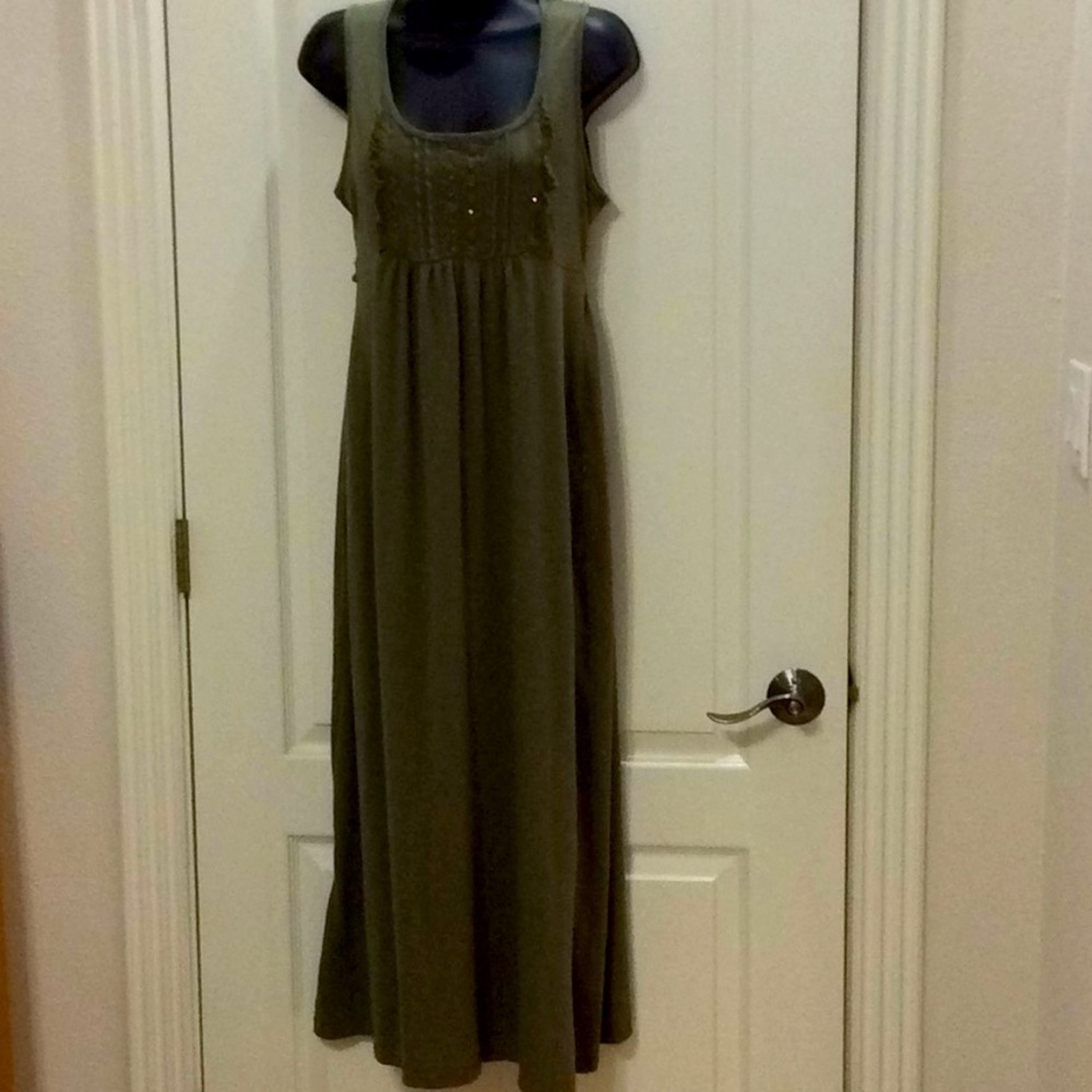 Ladies, Sz. M., Maxi Dress, Tie Back, Ruffles